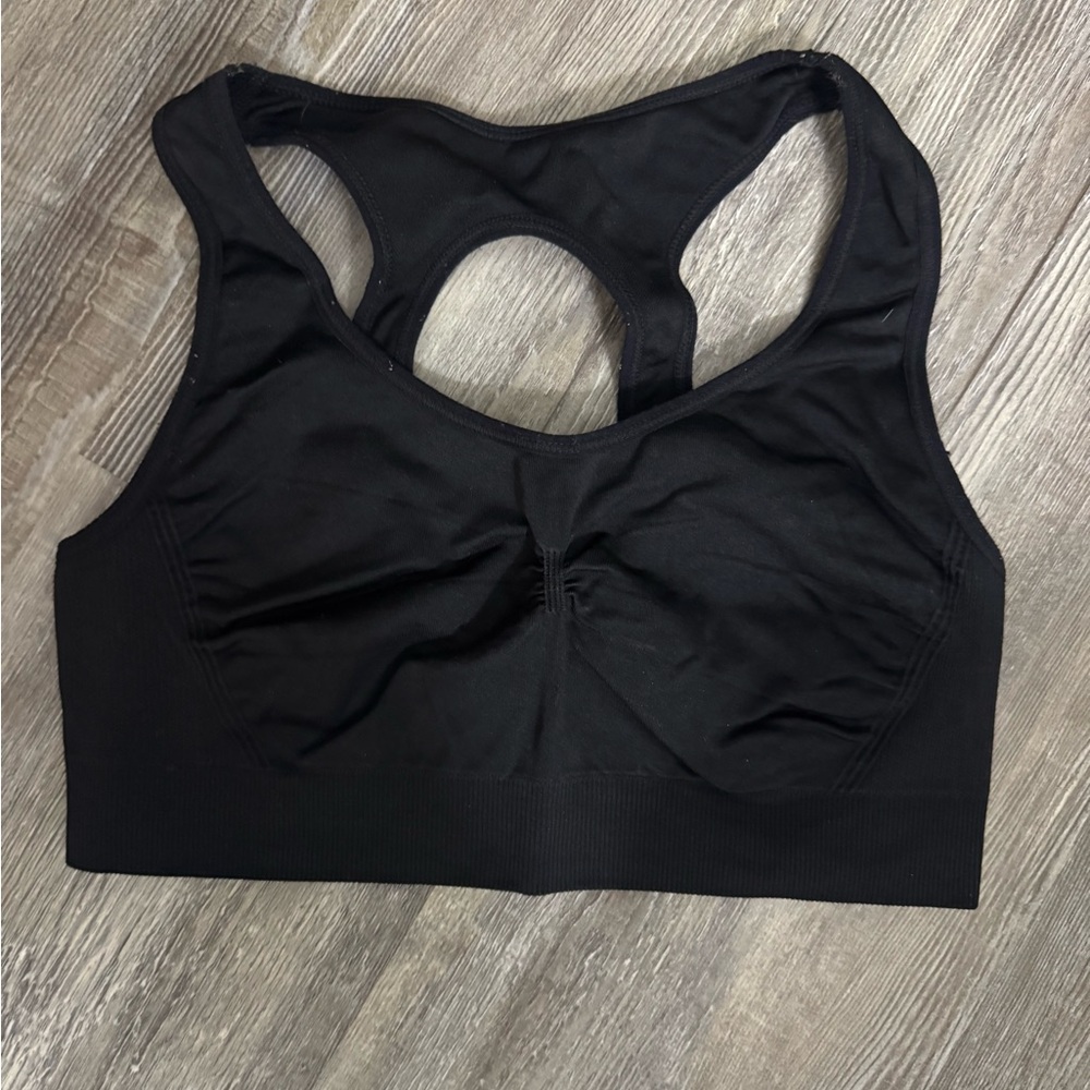 Aerie Black Racerback Sports Bra